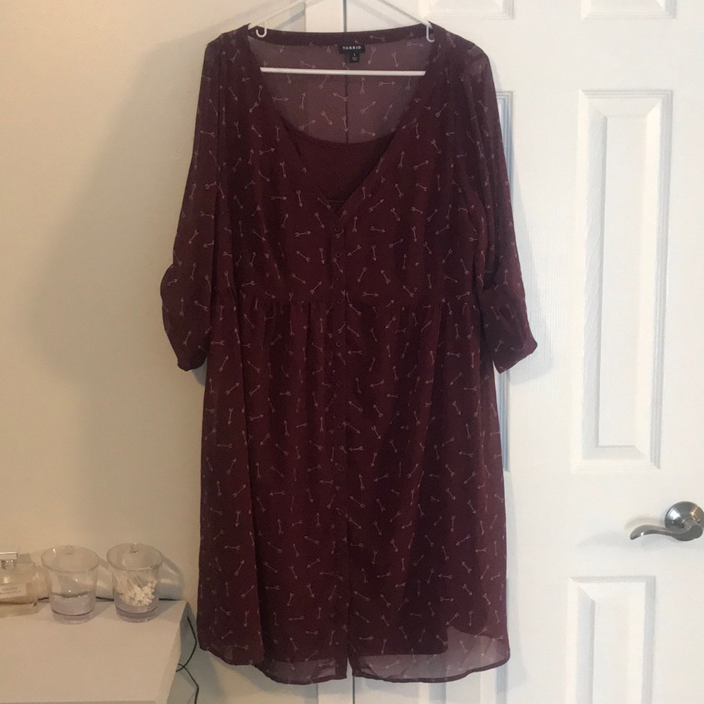 Torrid chiffon dress